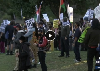 First night of Joe Biden’s visit to Los Angeles area sparks protests